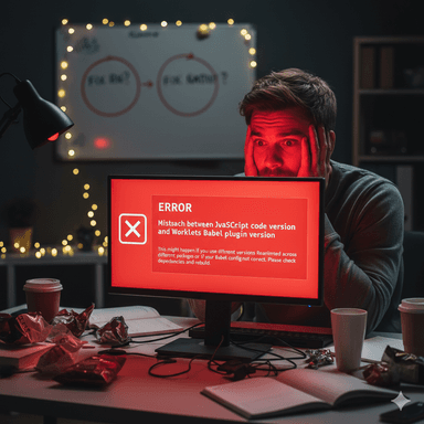 Mismatch between JavaScript code version and Worklets Babel plugin version